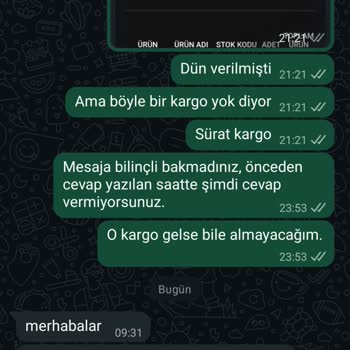 Toriasman'da Yanıltıcı Kargo Bildirimi Ve Keyfi Sipariş İptaliyle Mağduriyet