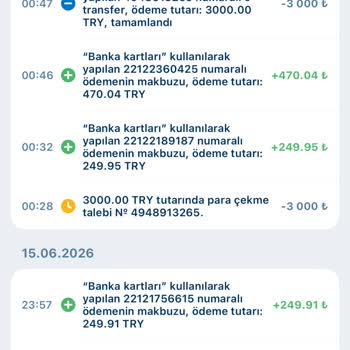 Papara Üzerinden 3.750 TL Çekim Talebim Hesaba Yansımadı