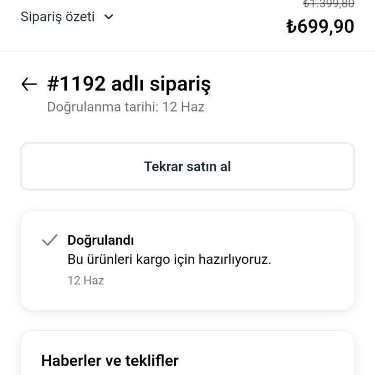 Redsay'dan Ücretsiz Hızlı Kargo Vaadiyle Sipariş Gönderilmedi Ve 699,90 TL İadesi