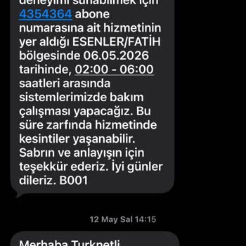 Altyapı Çalışması Nedeniyle Sürekli İnternet Kesintisi Ve Müşteri Hizmetleri Çözüm Yetersizliği