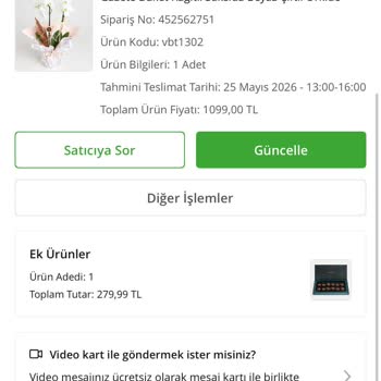 Çiçek Sepeti’nden Kırık Orkide Teslim Edildi, İade Gecikiyor