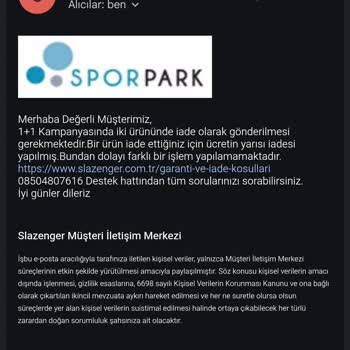 Kampanya Hakkım Kayboldu Beden Değişikliği Rızam Dışında İade Edildi