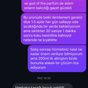 Kalıcılığı Olmayan Parfüm İçin 2.000 TL İade Talebi Reddedildi