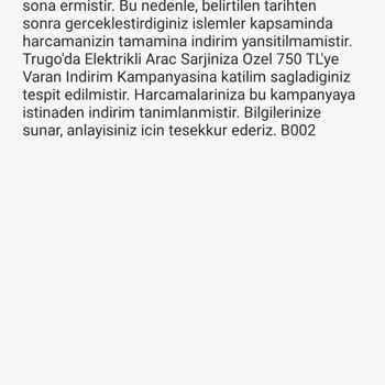 Kuveyt Türk Şarj Kampanyası İadesi Verilmedi