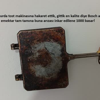 Bosch Tost Makinesinde Eşitsiz Pişirme, Yanıltıcı Watt Bilgisi Ve Servis Engeli