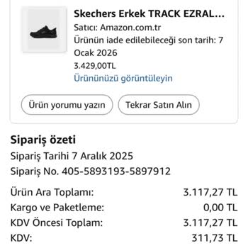 Skechers Ayakkabısının Dikiş Açması Ve Amazon İade Politikasıyla İlgilenmemesi