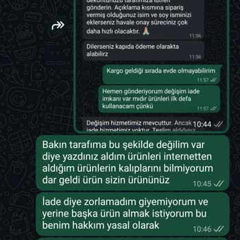 Yanıltıcı Değişim Sözü Ve Kullanılmış Ayakkabılar Nedeniyle Tam İade Talebi