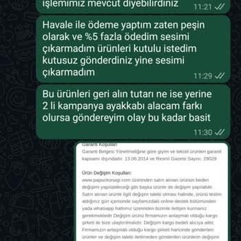 Yanıltıcı Değişim Sözü Ve Kullanılmış Ayakkabılar Nedeniyle Tam İade Talebi