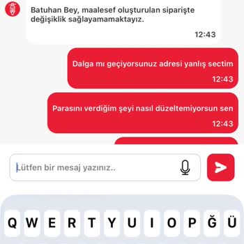 Yanlış Teslimat Seçimi Ve Yardımsız Müşteri Hizmetleri Nedeniyle İade Talebi