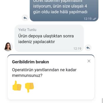İade Ürünüm Depoya Ulaşmadı, 4.859,99 TL İadesi Gecikiyor