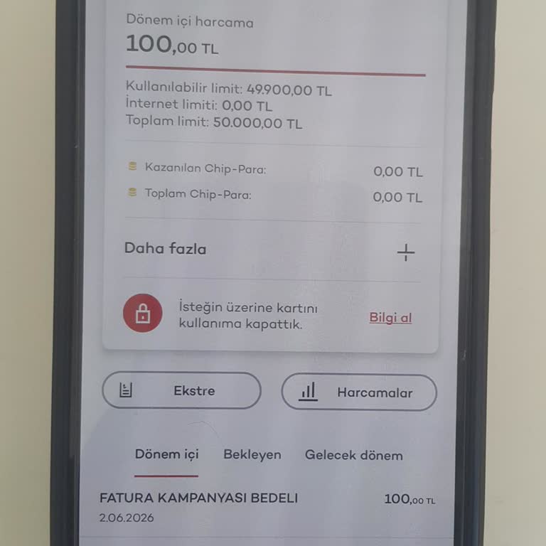 Rızam Dışında Açılan Axess Platinum Kartı Ve 100 TL Borç İptali Talebi