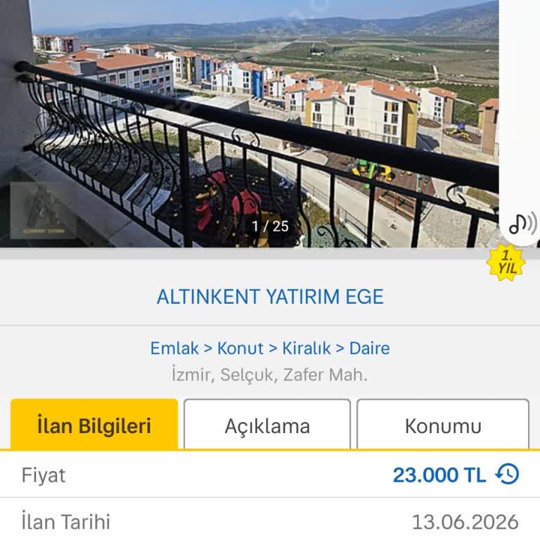 İzmir Selçuk TOKİ Konutlarının Satılık Ve Kiralık İlanları İçin Denetim Talebi