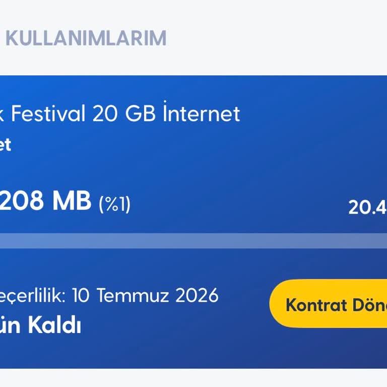 Öğrenci Olarak Büyük Festival Paketi Hızla Bitiyor İnternetsiz Bırakıyor