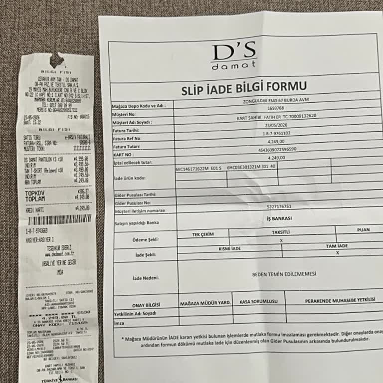 İade Tutarı 4.249 TL Hâlâ Yansımadı, Müşteri Hizmetleri Cevapsız