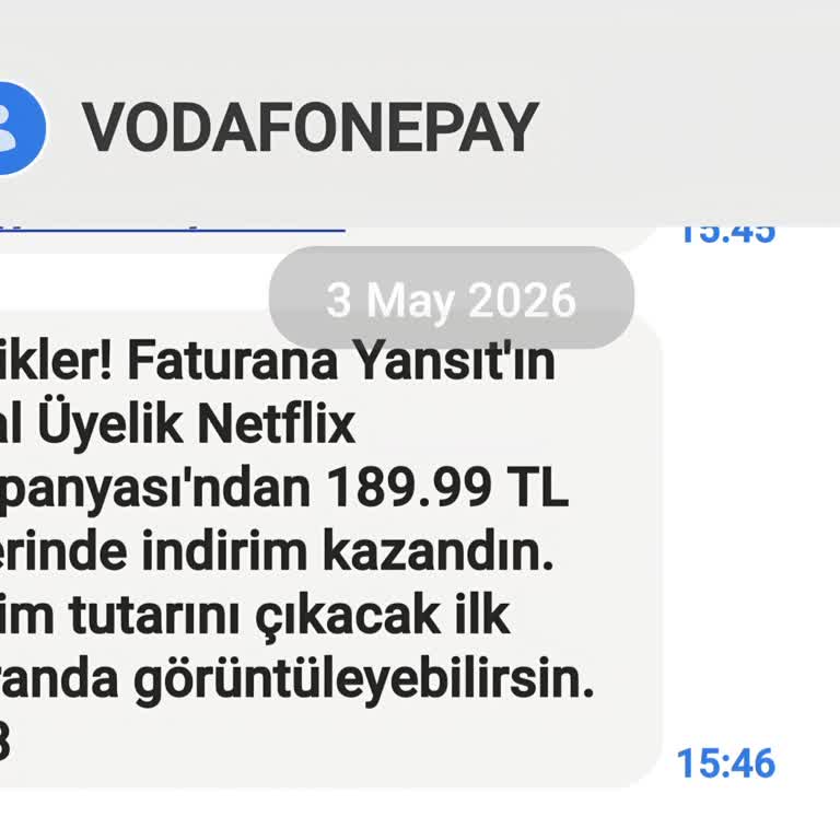 Vodafone Yanımda Netflix Üç Aylık Ücretsiz Kampanyası Yanıltıcı