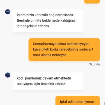 Canlı Destekte 75 Dakika Bekletildim Ve Kasa Bileti Kodu Alamadım