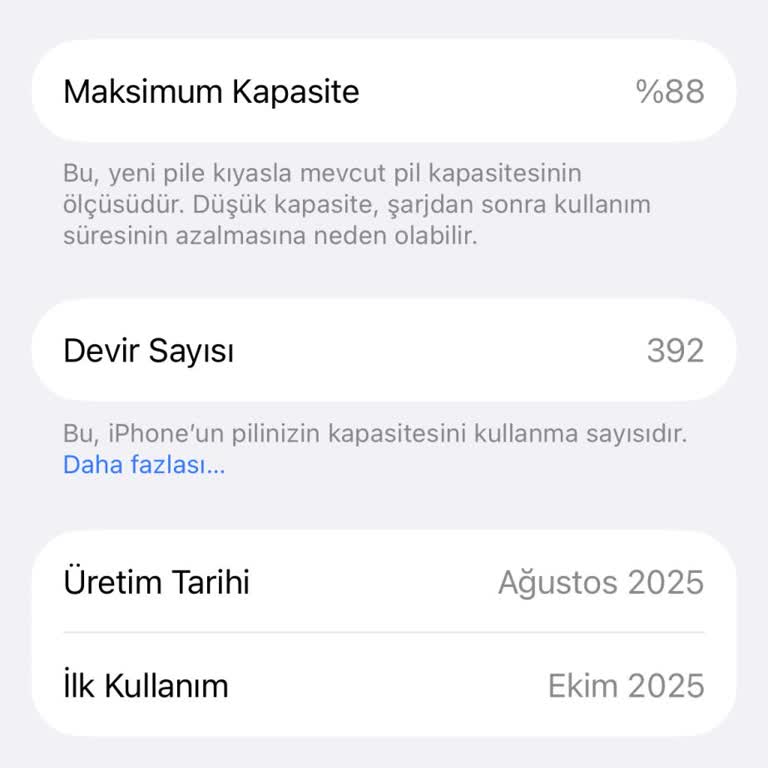 İPhone iPhone 15 Pil Sağlığı Hızla Düşüyor, Değişim Talebi