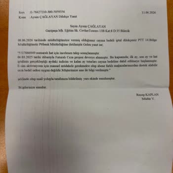 PTTCell’in E-SIM Dönüşümündeki Başarısızlık Ve Taahhüt Bozma Ücretlerinin İadesi Talebi