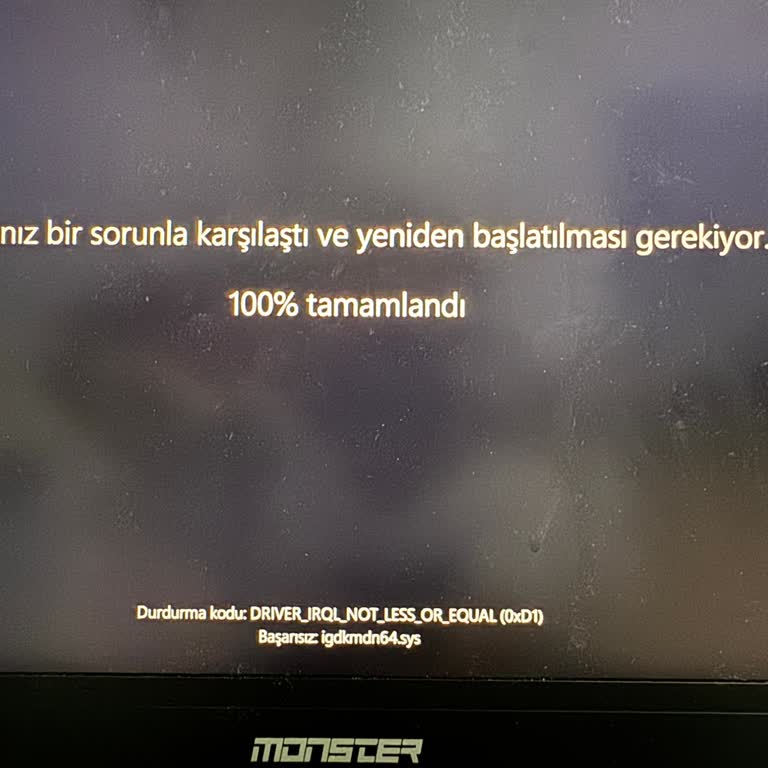 Monster Abra A7 Ekranda Ani Kararma Ve Kilitlenme Sorunu