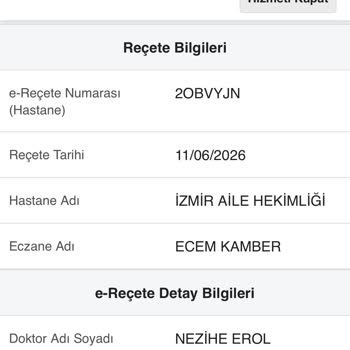 E-Devlet Ve E-Nabız Reçetesine Rağmen Kağıt Çıktısı Olmadan Enjeksiyon Reddi