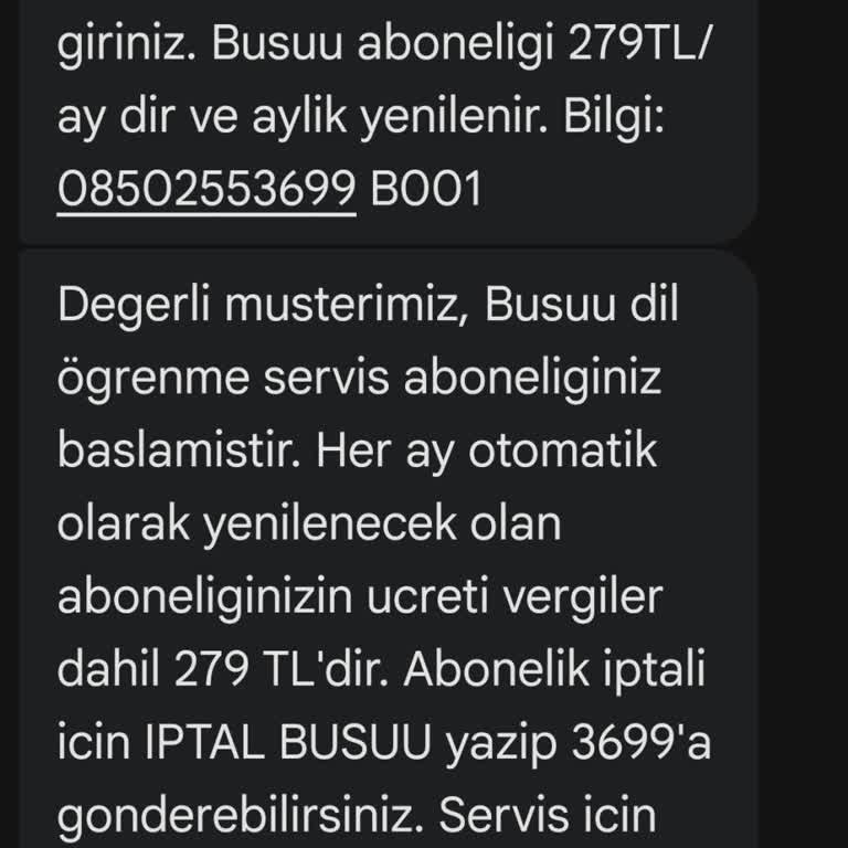 Onaysız Busuu Aboneliği İçin Haksız 214 TL Ücret İadesi Talebi