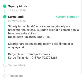 Dolap Uygulamasında Vintage Ürünüm Kayıp, Yanıt Yok Ve Geri Ödeme Talebi