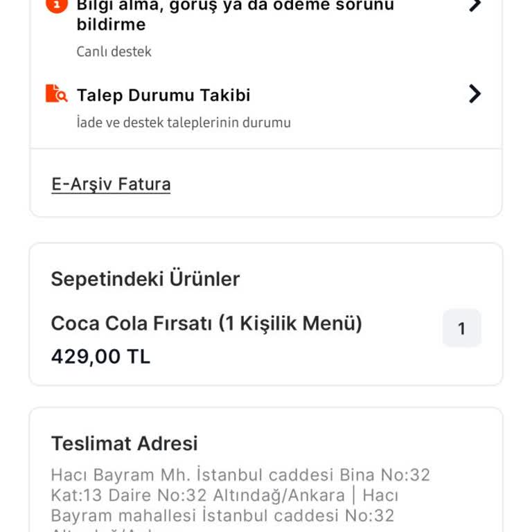 Teslim Edilmediği İşaretlenen Siparişin Ücreti, Hediye Çeki Ve Zaman Kaybı Telafisi