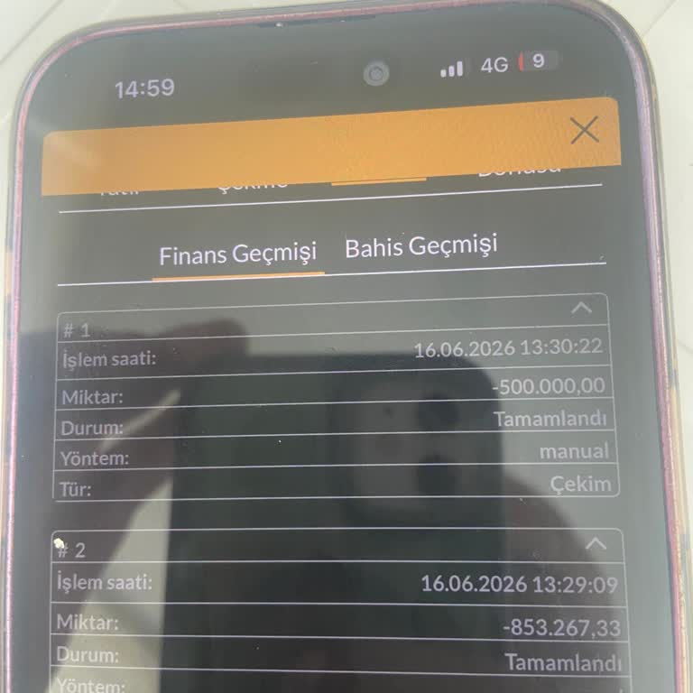 Casibom Hesabından İzinsiz Yüksek Tutar Çekim İşlemleri