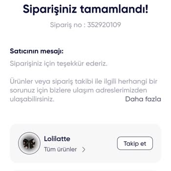 Lolilatte Siparişi Kargoya Verilmediği İçin Acil Bilgi Ve Gönderim Talebi