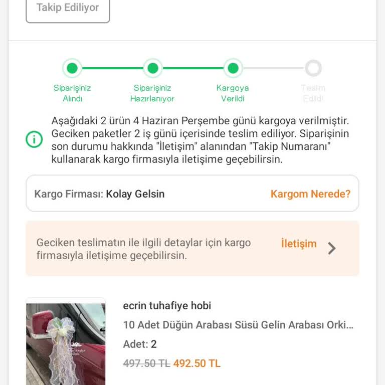 985 TL Değerindeki Siparişin Teslim Edilmemesi Ve İade Talebi