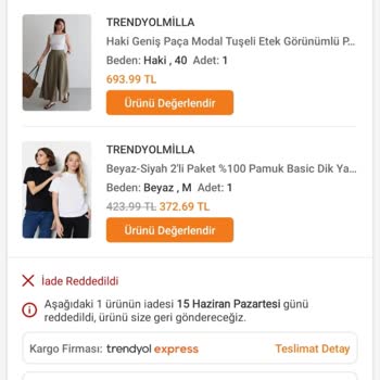 İade Paketi İçindeki Tek Elbisenin Ücreti Ödenmedi Ve Depoya Ulaşmadığı Söyleniyor