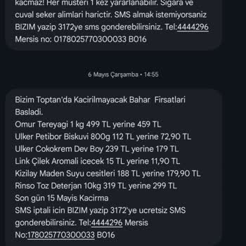 Kampanya Şartlarını Yerine Getirdiğimde 500 TL Bizim Kart Hediyesi Yüklenmedi