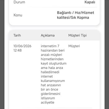 Ödenen Fatura Karşısında 7 Gün Kesintili İnternet Ve Cevapsız Müşteri Desteği