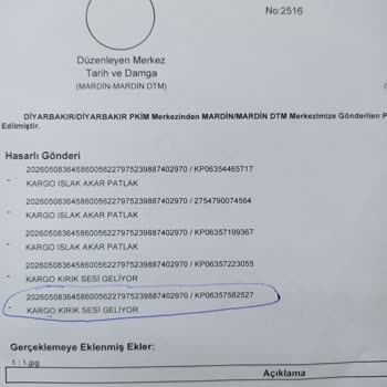 Kırılan Kahvaltı Takımı İçin Dolap Ve PTT Sorumluluğu Reddi