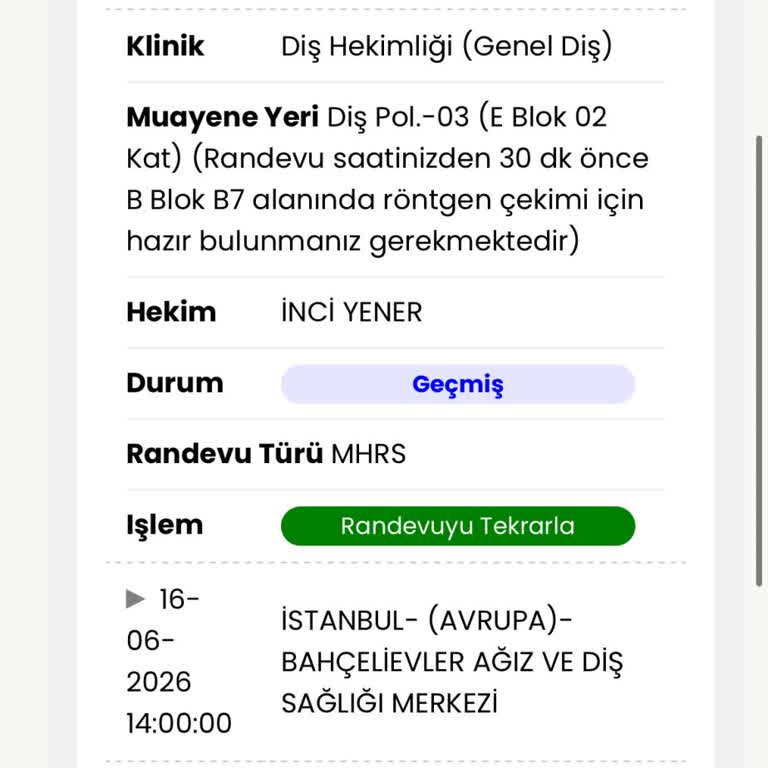 Randevu İptali, Uyuşturma Yapılmadan Ağrılı Diş Tedavisi Şikayeti