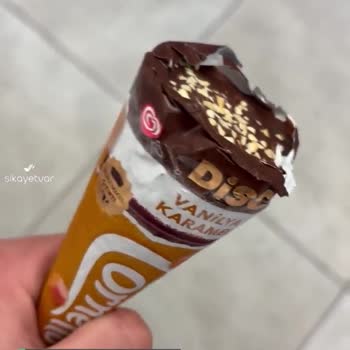 Algida Cornetto Disk Vanilya Karamel Dondurma Sorunu