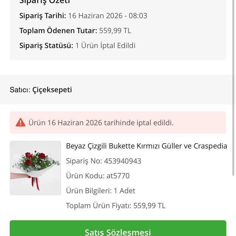Çiçek Sepeti Teslim Edilmeyen Çiçek ve Yanıltıcı 'Evde Kimse Yok' Açıklaması