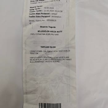Torima Araç Kamerasında Hızlı Oynatma Ve Eksik Montaj Parçası Şikayeti