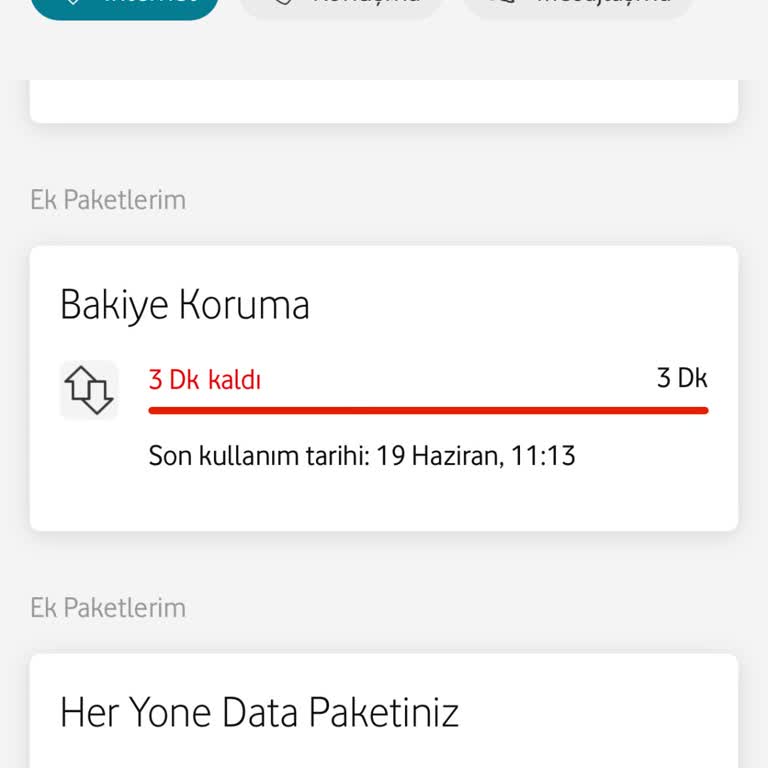 Vodafone Faturasız Hattımda Paket Kullanılamıyor İade Talebi