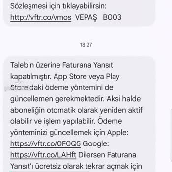 Vodafone Haksız Fatura Artışı