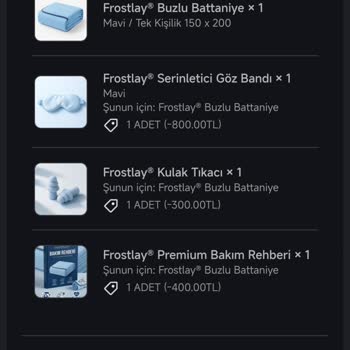 Frostlay Elime Tamamen Farklı, Orijinal Olmayan Battaniye Ulaştı