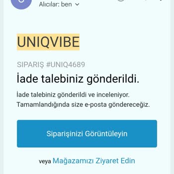 Uniqvibe'den Geciken İade Ve Cevapsız İletişim