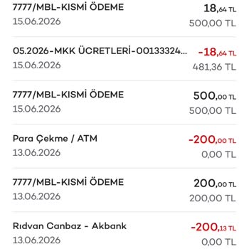 Borç Havuzu Ve Kısmi Ödeme Ücretleri Açıklama Ve İade Talebi