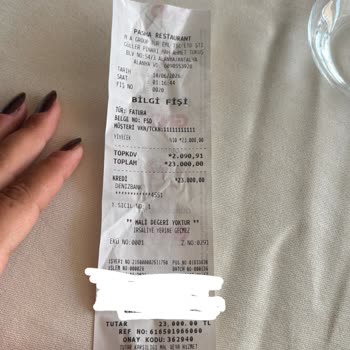 Pasha Et ve Balık Restaurantı Hizmet Vermeden Fazladan Para Alıyor