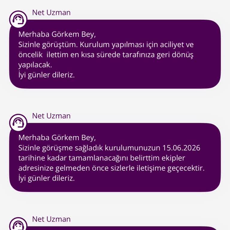 İnternet Kurulumunda Sürekli Erteleme Ve Cevapsızlık İşimi Yaptıramadı