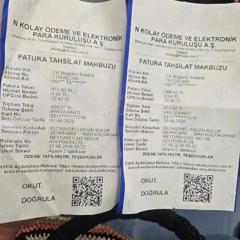 Kartımdan Kesilen Fazla İşlem Ücreti Ve DASK Çıktısı Ücretine İade Talebi