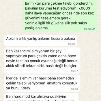 Para Çekme Talebim Sistem Tarafından Onaylanmıyor Ve Ek Danışman Ücreti İsteniyor