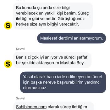 Kusurlu Ürün Nedeniyle S‑Param Güvende Hizmet Ücretinin İade Edilmemesi