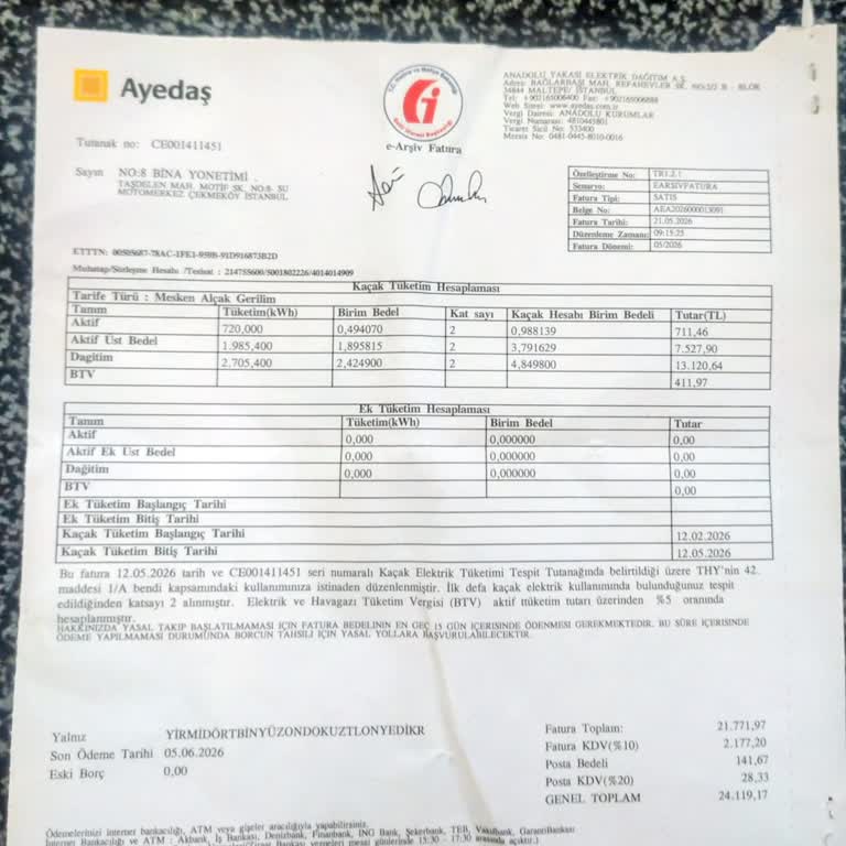 Yanıltıcı Apartman Yönetimi İddiası İle Düzenlenen Usulsüz Elektrik Cezasının İptali
