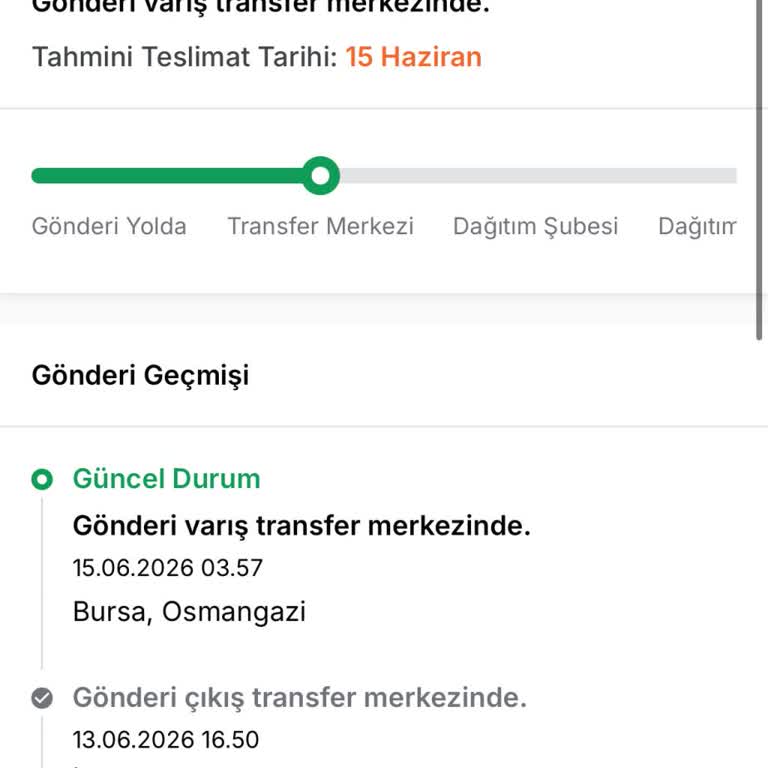 Teslim Edilecek Kargo Transfer Merkezinde Donmuş, Bilgilendirme Yok